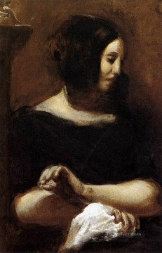  Georg Pintura al %C3%B3leo - George Sand Romántico Eugene Delacroix